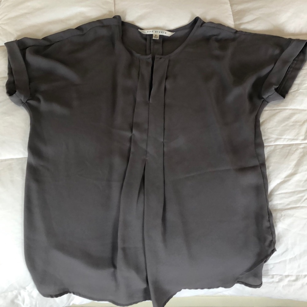 Max Studio Gray Short sleeve blouse
